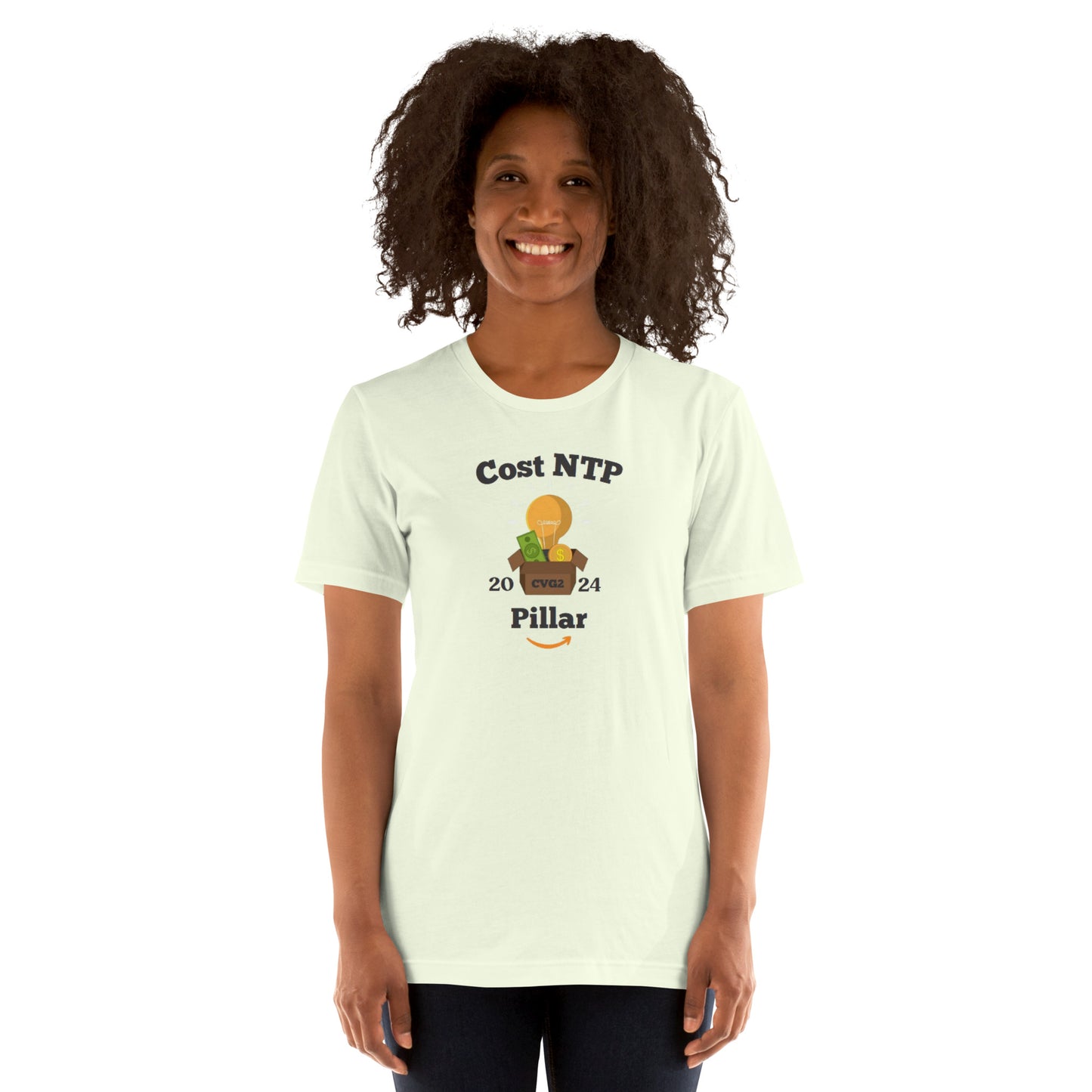 Cost/NTP Black Font Unisex t-shirt