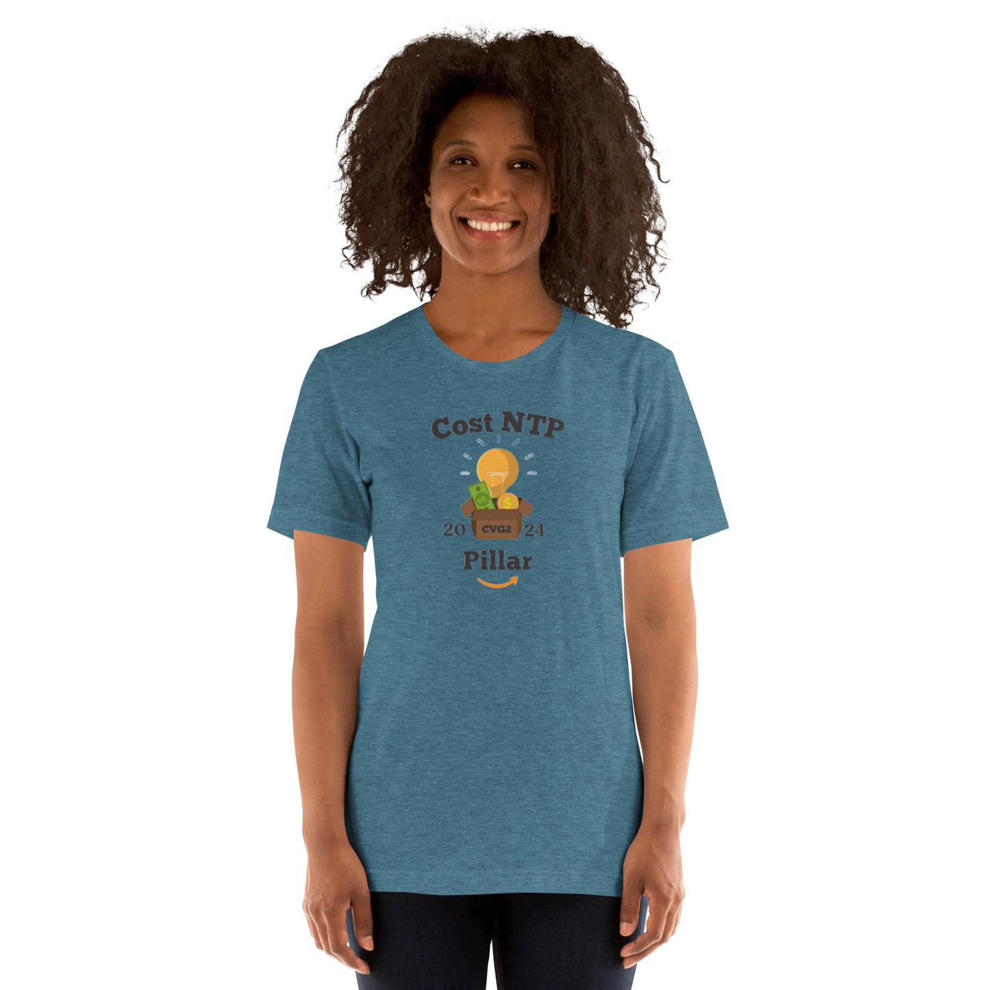 Cost/NTP Black Font Unisex t-shirt