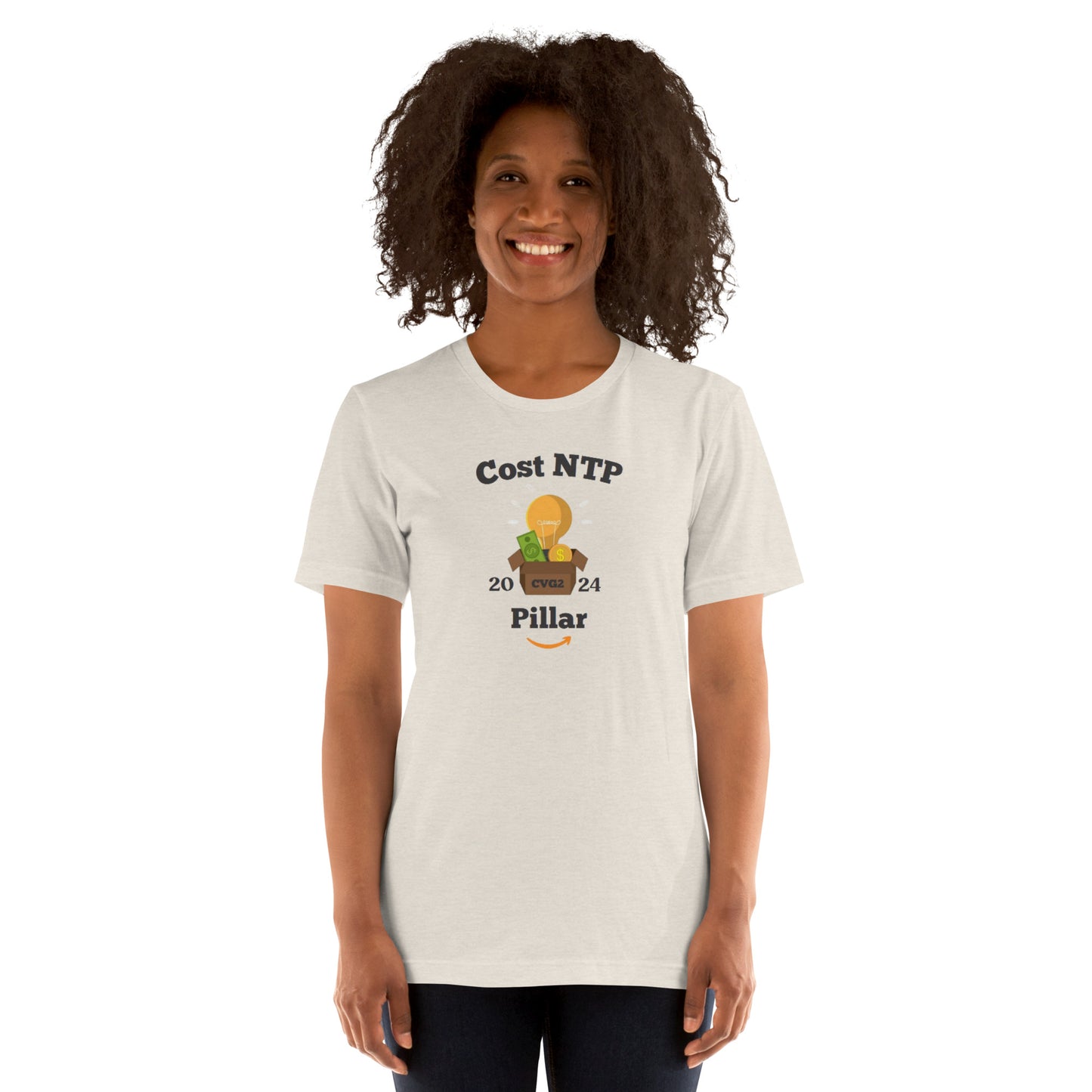 Cost/NTP Black Font Unisex t-shirt