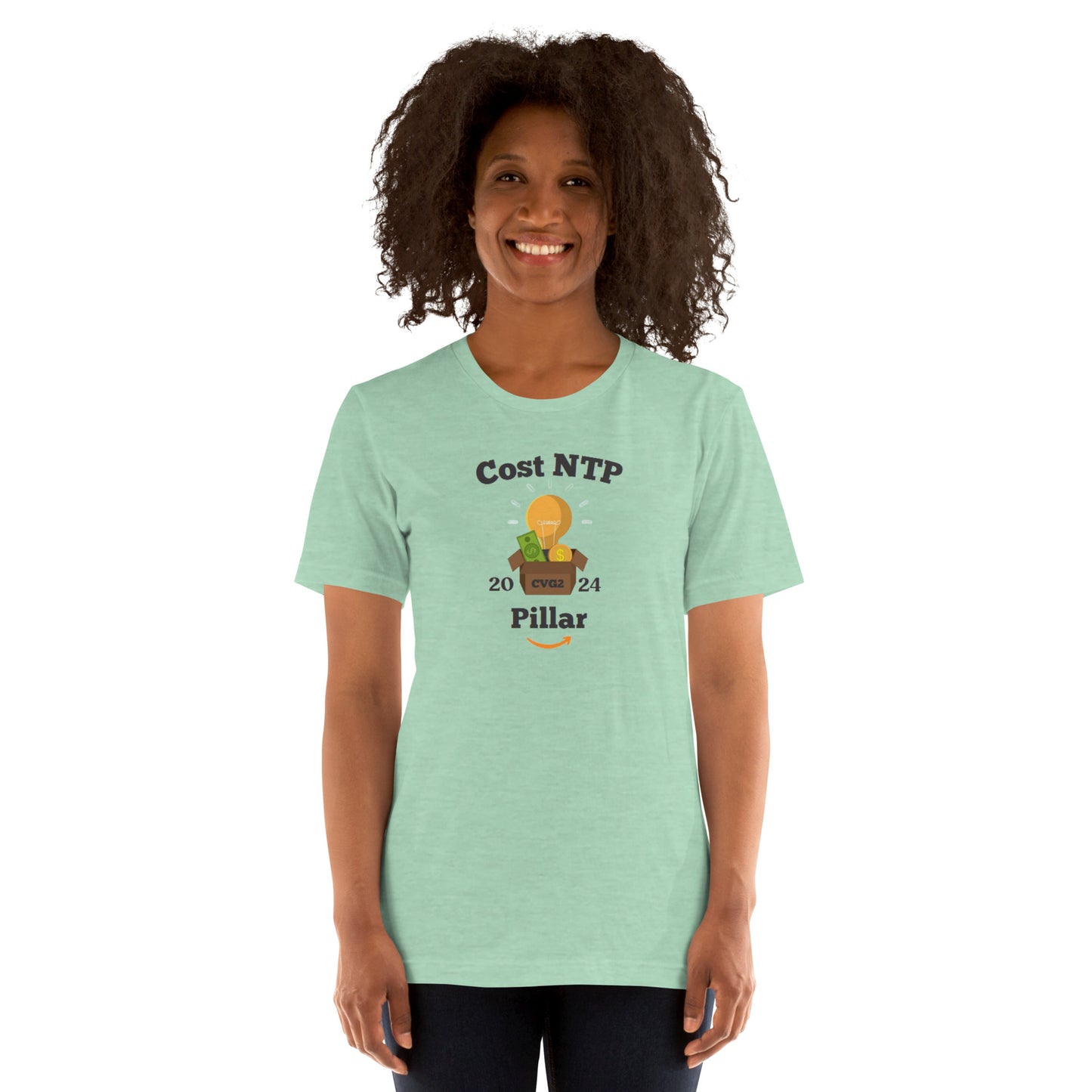 Cost/NTP Black Font Unisex t-shirt