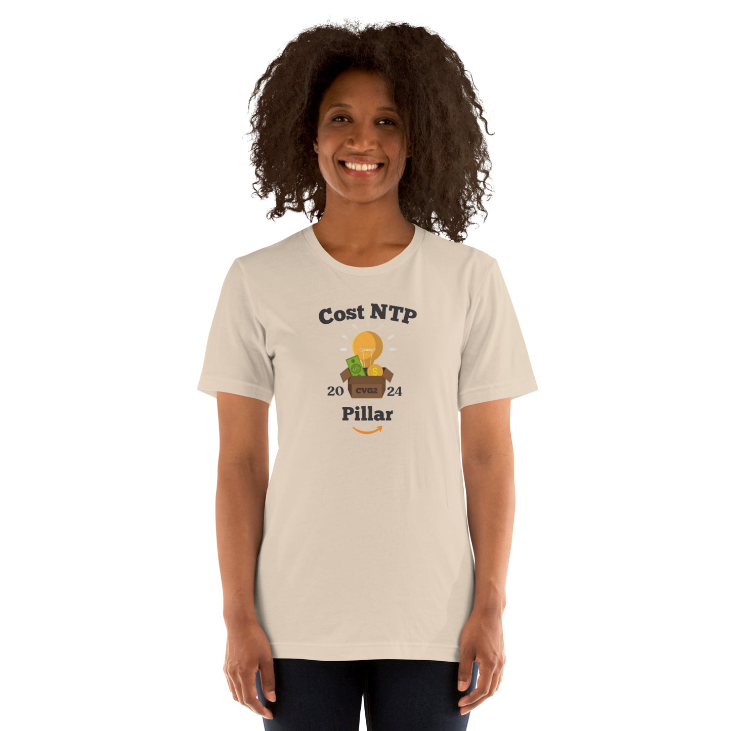 Cost/NTP Black Font Unisex t-shirt