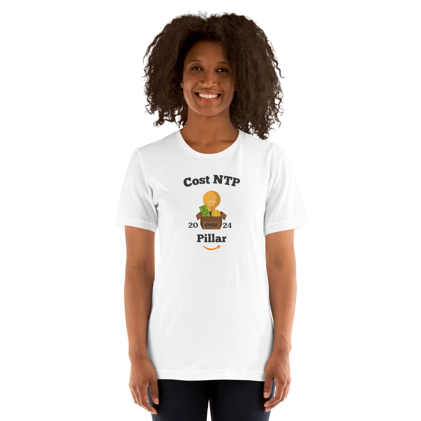Cost/NTP Black Font Unisex t-shirt