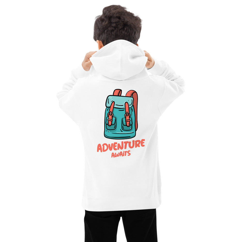 "Adventure Awaits" Youth Fleece Hoodie