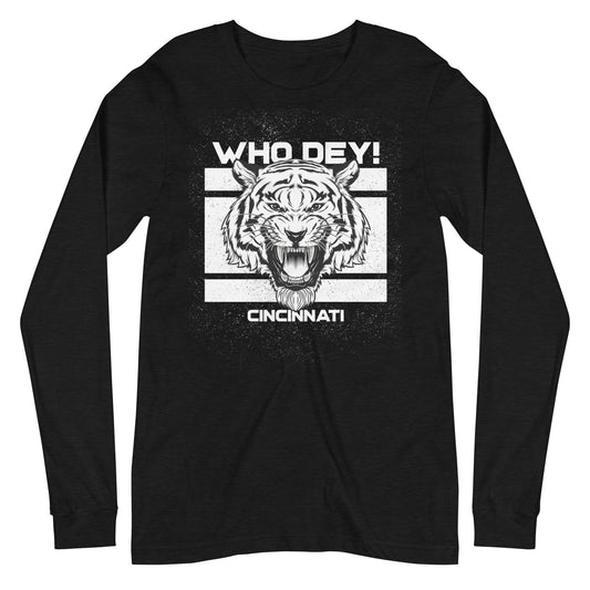 Cincinnati White Tiger Long-Sleeve Tee