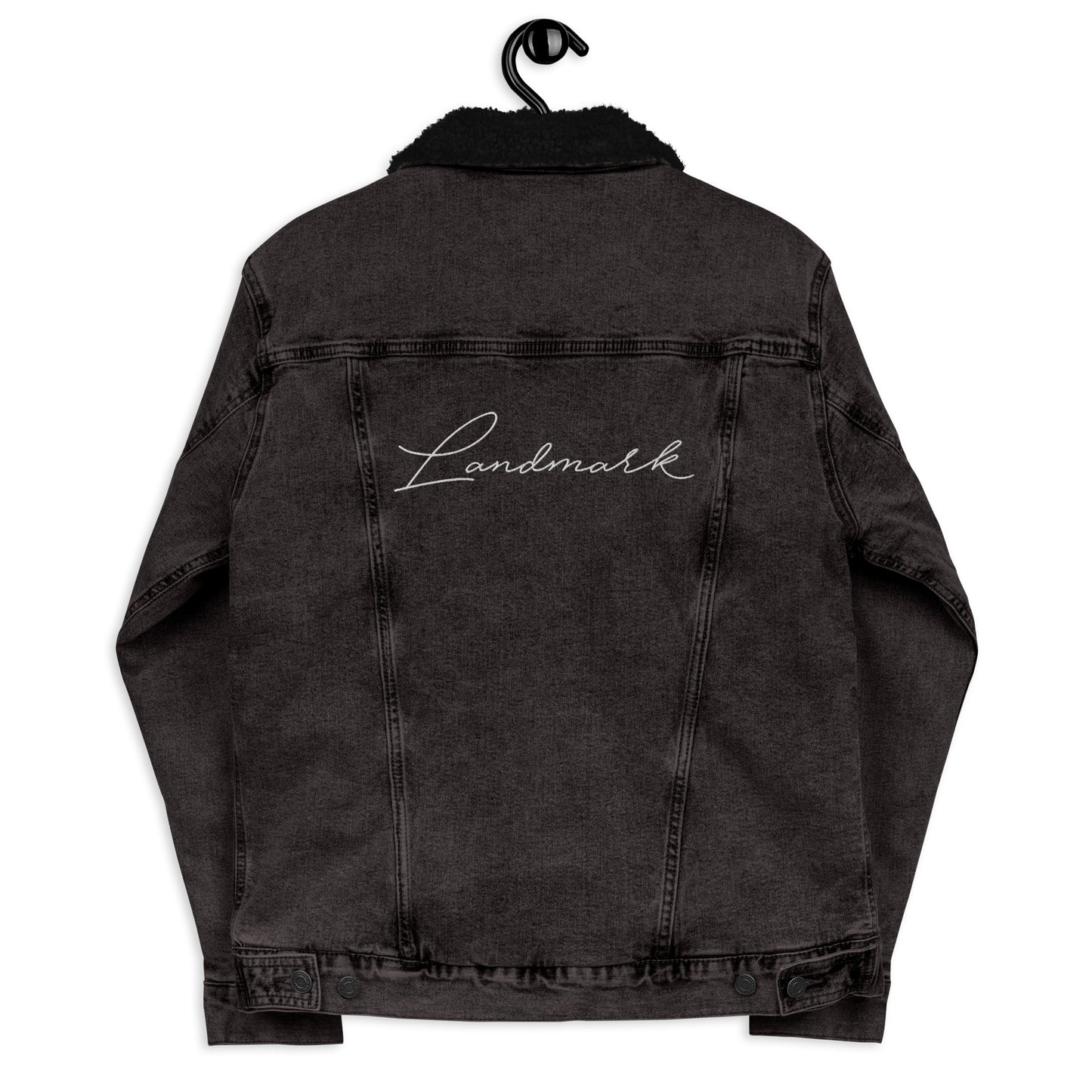 Landmark denim sherpa jacket