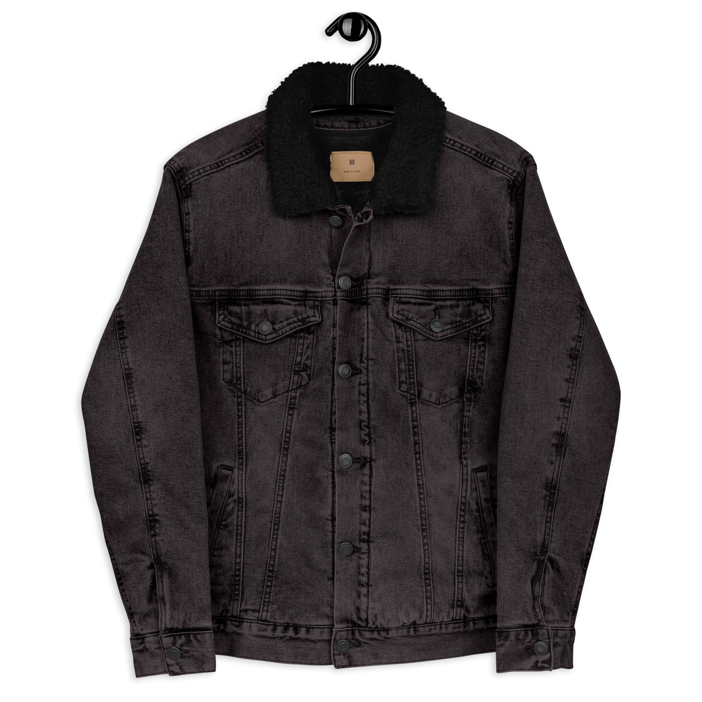 Landmark denim sherpa jacket